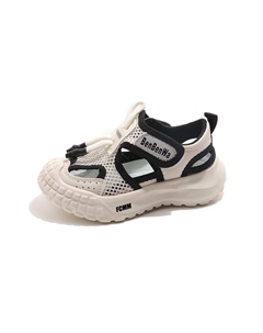 Противоскользящие и дышащие детские сандалии, черный Fcmm