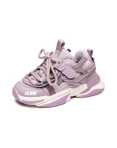 Нескользящие износостойкие низкие повседневные кроссовки для детей, фиолетовый Fcmm