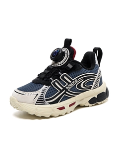 Низкие кроссовки для бега с защитой от ударов и износостойкостью для детей, бежевый/черный Bobdog