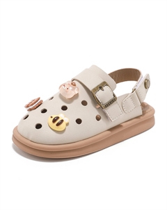 Сандалии детские, легкие, износостойкие, с амортизацией, низкие, бежевый Abc-kids