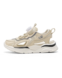 Детские сандалии с низким верхом, устойчивые к истиранию, с амортизацией и легким отскоком, бежевый Qiquduck