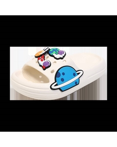 Сабо, противоскользящие, противоударные, износостойкие, дышащие тапочки для детей, экрю Abc-kids