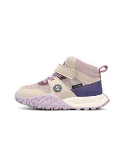 Исследовательские устойчивые к истиранию противоскользящие высокие повседневные детские кроссовки, фиолетовый Snoopy