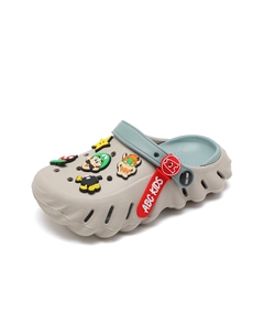 Нескользящие, устойчивые к истиранию, дышащие, легкие, амортизирующие тапочки для детей, серый/синий Abc-kids