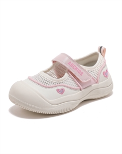 Нескользящие, легкие, амортизирующие, низкие повседневные кроссовки для детей, бежевый/розовый Abc-kids