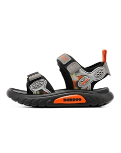 Сандалии детские с дышащей поддержкой и низким верхом, серый/черный Bobdog