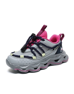 Износостойкие, дышащие, легкие, амортизирующие, низкие повседневные кроссовки для детей, серый/розовый/красный Binary