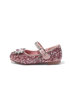 Детские кожаные туфли с низким верхом ABC DOUKIDS, противоскользящие, детские, розовый Abcdoukids