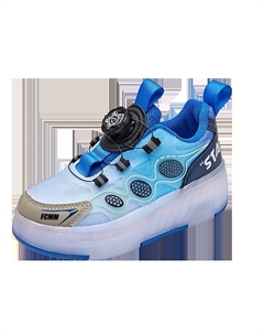 Нескользящие и дышащие низкие повседневные кроссовки для детей, синий Fcmm