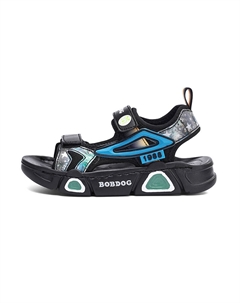 Детские сандалии с противоскользящей амортизацией, износостойкими, с отскоком и балансировкой, черный/зеленый Bobdog