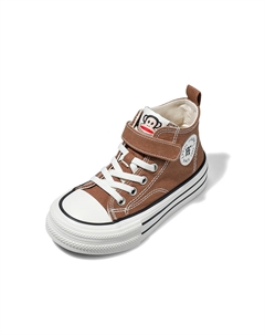 Нескользящие износостойкие высокие детские кроссовки для повседневной жизни, мокко Paul frank
