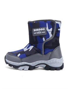 Детские зимние ботинки для детей, серый/синий Bobdog