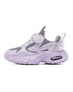 Износостойкие, дышащие, низкие, детские кроссовки для повседневной жизни., розовый/фиолетовый/серый Bobdog