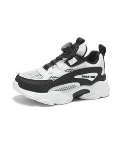 Кроссовки для бега с низким верхом, амортизирующие, износостойкие, дышащие, с балансом, детские, черный/белый Fcmm