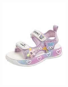 Детские сандалии с нескользящей подошвой и износостойким верхом, фиолетовый Rhobesam