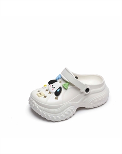 Подростковые, износостойкие, дышащие, противоскользящие, противоударные детские сабо, черный Wooden houses