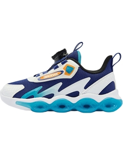 Детские кроссовки с низким верхом, устойчивые к износу и противоскользящим эффектом, приглушенно-синие/текстурированные, для детей 3–7 лет Qiaodan