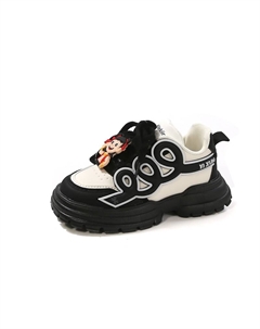 Кроссовки для бега с защитой от скольжения и износа для детей, черный Yuzhaolin