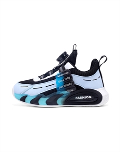 Противоскользящие и износостойкие дышащие детские кроссовки для бега, черный Adoonga