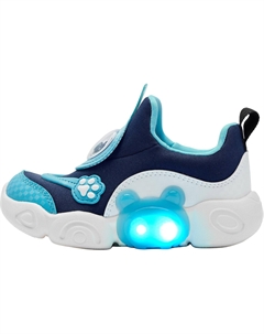 Нескользящие износостойкие низкие туфли для малышей, синий/белый Qiaodan