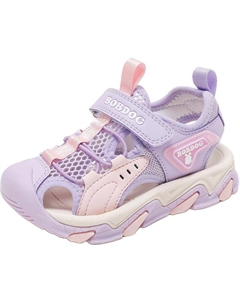 Детские сандалии с нескользящей подошвой и износостойким верхом, фиолетовый/розовый Bobdog