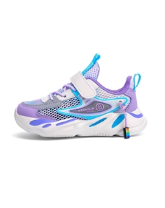 Детские кроссовки для бега, противоскользящие, устойчивые к истиранию, дышащие, фиолетовый Snoopy