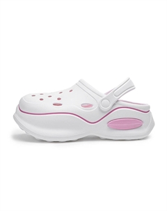 Детские сабо EVA для подростков, противоскользящие, износостойкие, восстанавливающие форму, дышащие, быстросохнущие, белый/розовый Nezhachaohai