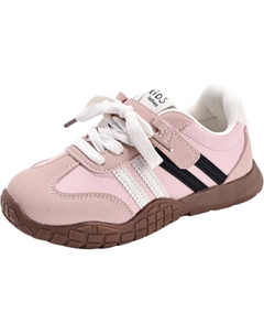 Кроссовки для бега для детей с низким верхом, устойчивые к истиранию, легкие, дышащие, амортизирующие и нескользящие, розовый Qiquduck