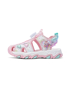 Детские сандалии с низким верхом, нескользящие, износостойкие, дышащие, легкие, амортизирующие, розовый Longduizhang