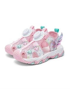 Детские сандалии с низким верхом, нескользящие, износостойкие, дышащие, легкие, амортизирующие, розовый Snoopy