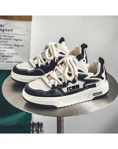 Дышащие увеличивающие рост детские повседневные кроссовки для подростков, белый/черный Fcmm