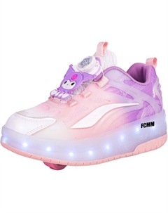 Износостойкие, дышащие, легкие, амортизирующие, низкие повседневные кроссовки для детей, фиолетовый Fcmm