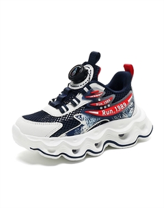 Кроссовки для бега с низким верхом для детей с амортизацией, износостойкие, с отскоком, дышащие, легкие, синий Qiquduck