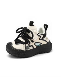 Детские сандалии с низким верхом, устойчивые к истиранию и дышащие, для детей от 3 до 7 лет, черный Tonybear