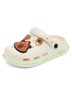 Сандалии детские, износостойкие, быстросохнущие, белый/зеленый Firs kids