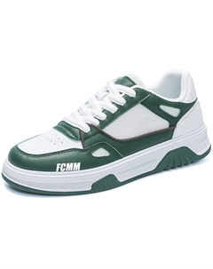 Дышащие повседневные детские кроссовки для подростков, белый/зеленый Fcmm