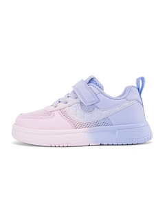 Нескользящие, амортизирующие, износостойкие, дышащие, средней высоты, повседневные детские кроссовки, розовый/фиолетовый Bobdog