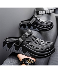 Подростковые износостойкие водонепроницаемые быстросохнущие детские шлепанцы для улицы, черный Protectcamel