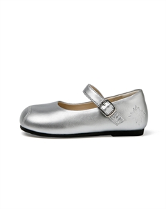 Замороженные детские кожаные ботинки для дошкольников, серебряный Disney