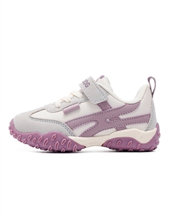 Устойчивые к истиранию низкие повседневные кроссовки для детей Kids' с поддержкой баланса, бежевый/фиолетовый Bobdog