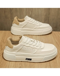 Нескользящие, износостойкие, дышащие, легкие, амортизирующие детские и подростковые кроссовки для скейтбординга, бежевый Fcmm