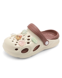 Детские сабо Rebound, устойчивые к истиранию, дышащие, быстросохнущие, нескользящие, с защитой от ударов, бежевый/коричневый Nezhachaohai