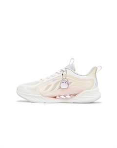 Кроссовки детские с низким верхом и противоскользящим покрытием, белый/розовый Xtep