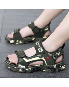 Детские сандалии с зеленым камуфляжем Fcmm