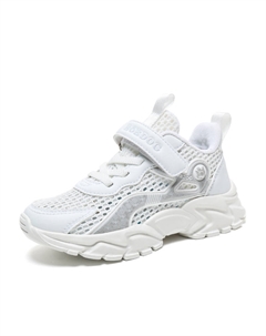 Кроссовки для бега с противоскользящей амортизацией, износостойкие, дышащие, детские, белый Bobdog