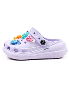 Детские тапочки с низкой подошвой, устойчивые к истиранию, легкие и амортизирующие, фиолетовый Abc-kids