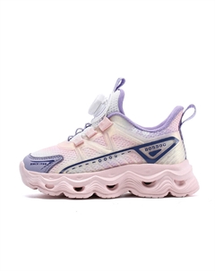 Низкие кроссовки для бега с противоскользящей амортизацией и отскоком, дышащие и легкие. Детские кроссовки., розовый/фиолетовый Bobdog