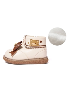 Детские утепленные ботинки для дошкольников, коричневый Snoffy