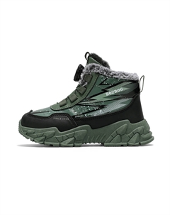 Противоскользящие, амортизирующие, износостойкие, теплые, поддерживающие детские ботинки, зеленый Bobdog