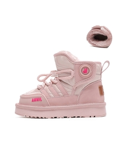 Детские ботинки с противоскользящей подошвой, амортизирующие, устойчивые к истиранию, термостойкие, детские, розовый Annil